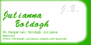 julianna boldogh business card